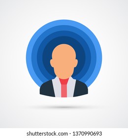 People communication con trendy flat line symbol. Vector eps 10