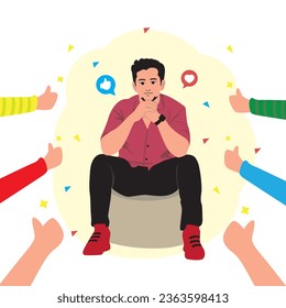 People and communication concept. Flat style vector illustration