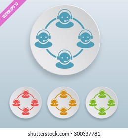 People communication concept icon