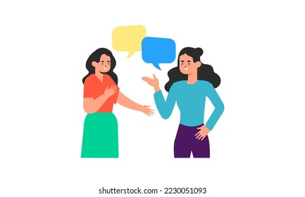 People communication concept illustration vector