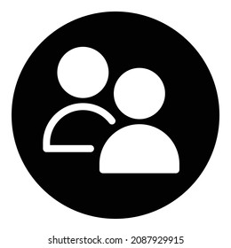 People Communication Flat Icon Isolated On White Background