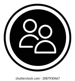 People Communication Flat Icon Isolated On White Background