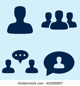 People Communication Icons