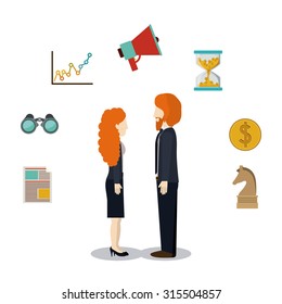 People and Communication icons design, vector illustration eps 10