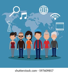 people communication network world