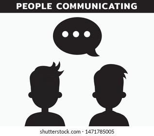 People communication symbol, vector, icon