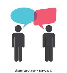 people communication vector icon 