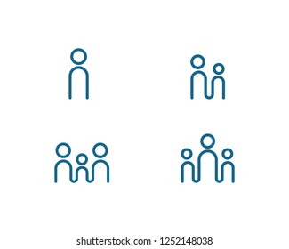 people, community care Logo template vector icon