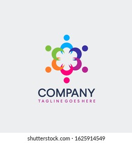 people community connection vector design template