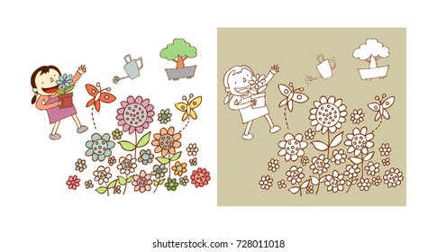 people in community doing gardening together.