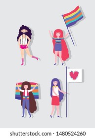 people community lgbtq flat design