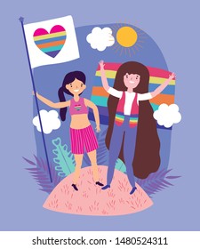 people community lgbtq flat design