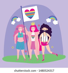 people community lgbtq flat design