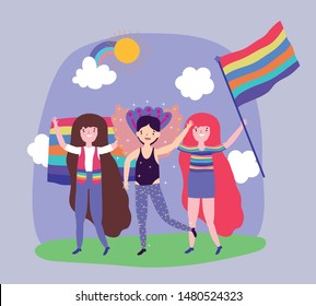 people community lgbtq flat design