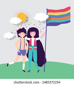 people community lgbtq flat design