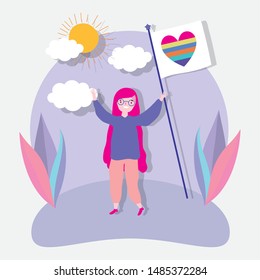 people community lgbtq flat design