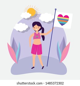 people community lgbtq flat design