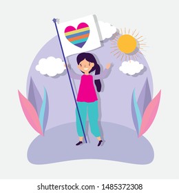 people community lgbtq flat design