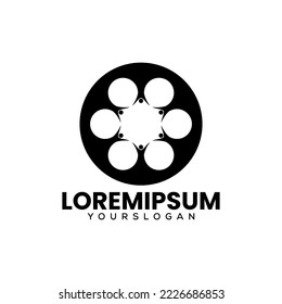  people community  logo design template