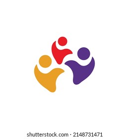 people Community Logo design vector template. Teamwork Design