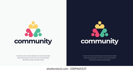people community logo or medical clinic logo
