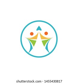 people and community logo template