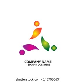 People community logo template design