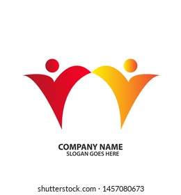 People community logo template design