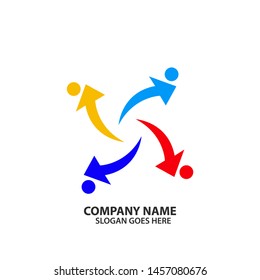 People community logo template design