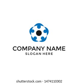 people and community logo vector