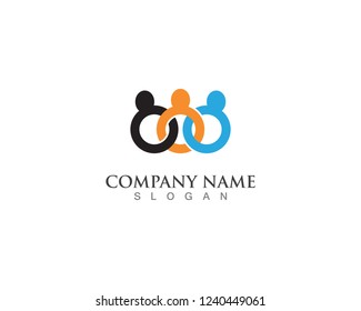 people community logo and vector design