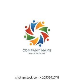 People community logo, vector logo template