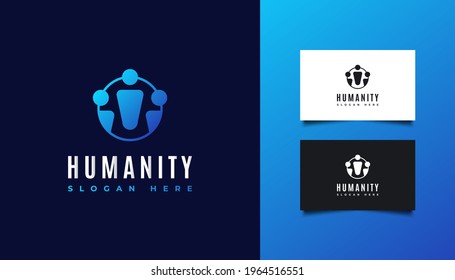People, Community, Network, Creative Hub, Group, Social Connection Logo or Icon for Business Identity