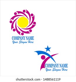 people community showing unity & integrity - concept vector. This graphic also represents internet community, online social network & community, social media, employees, office staff, etc