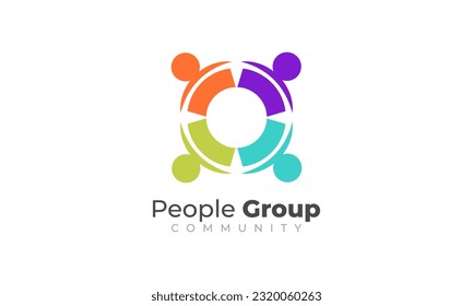 Diseño vectorial del grupo de grupos de la comunidad de personas