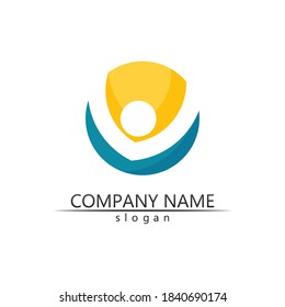 people Community,care group network and social icon design template symbol