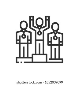 People Competition Icon Vector Illustration .