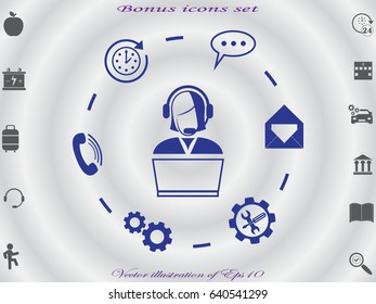 people, computer, chat, icon, vector illustration eps10