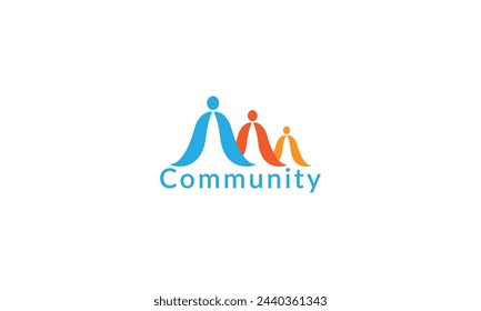 people comunity logo simple modern corporate logo design