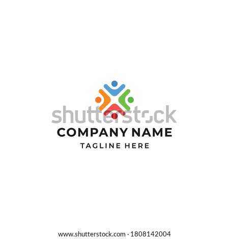 people comunity logo simple modern