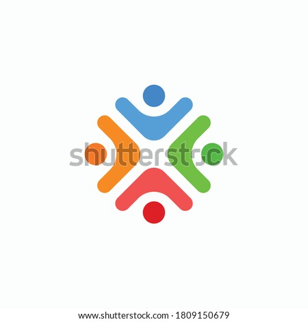 people comunity logo simple modern