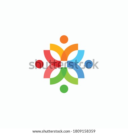 people comunity logo simple modern