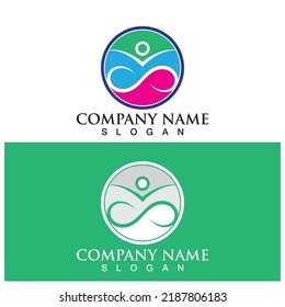 people comunity yoga icon vector illustration template design