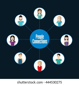 People concept with icon design, vector illustration 10 eps graphic.