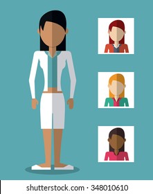 People concept over background  design, vector illustration 10 eps graphic.