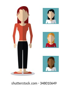 People concept over background  design, vector illustration 10 eps graphic.