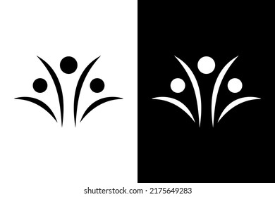 People concept. Very suitable for symbol, logo, company name, brand name, personal name, icon and many more.