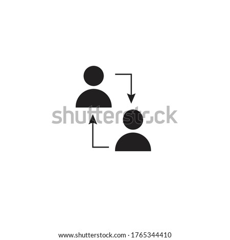 people conection icon. vector illustration on white background.
