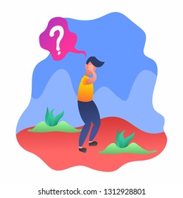 People Confused Make Choice With Question Mark