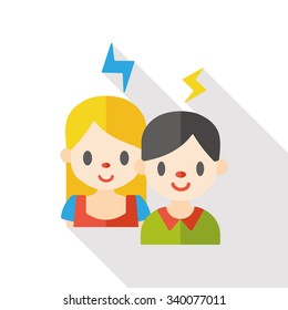 people connect flat icon